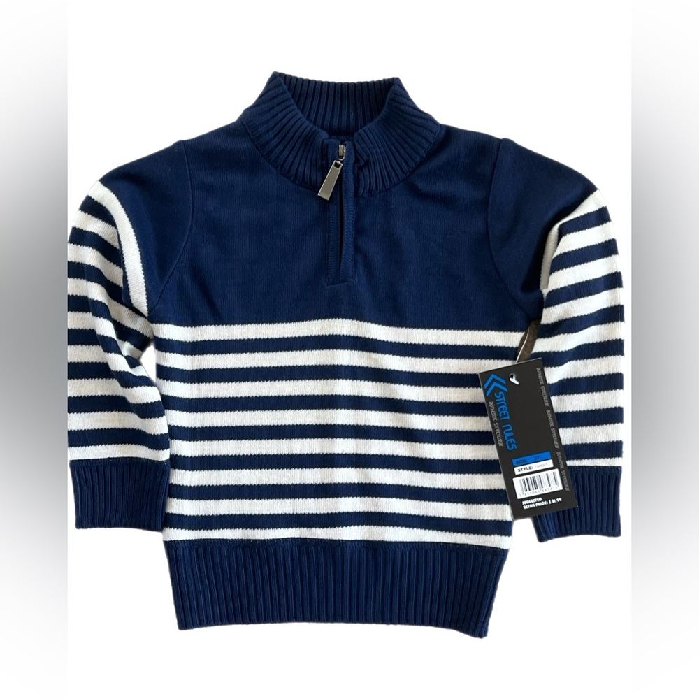 Street Rules Quarter-Zip Sweater (Size 2T)